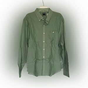 Todd Snyder Solid Summerweight Favorite Shirt Green 100% Cotton NWT Size XXL